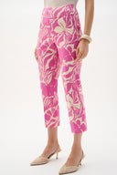 Joseph Ribkoff Floral Print Pull-On Cropped Pants Style 262205