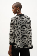 Joseph Ribkoff Abstract Print Swing Jacket Style 262207