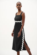 Joseph Ribkoff Straight Dress With Contras Trim Style 262230