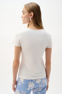 Joseph Ribkoff Silky Knit Fitted T-Shirt Style 262238