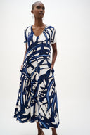 Joseph Ribkoff Abstract Print Trapeze Dress Style 262245