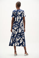 Joseph Ribkoff Abstract Print Trapeze Dress Style 262245