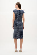 Joseph Ribkoff Geometric Print Sheath Wrap Dress Style 262246