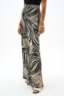 Joseph Ribkoff Abstract Print Wide Leg Pants With Side Slits Style 262257