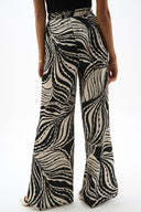 Joseph Ribkoff Abstract Print Wide Leg Pants With Side Slits Style 262257