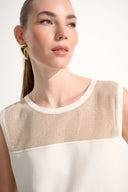 Joseph Ribkoff Straight Cami With Mesh Yoke Style 262612