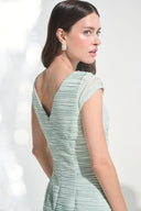 Joseph Ribkoff Flounce Dress With Rhinestone Bow Style 262703