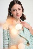 Joseph Ribkoff Shadow Stripe Swing Jacket With Lapel Style 262707