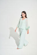 Joseph Ribkoff Chiffon Poncho Top With Novelty Trim Style 262711