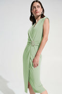 Joseph Ribkoff Wrap Sheath Dress With Rhinestone Detail Style 262715