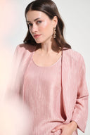 Joseph Ribkoff Crinkle Jacquard Straight Cover-Up Style 262720