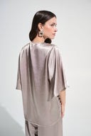 Joseph Ribkoff V-neck Jewel Embellished Blouse Style 262722