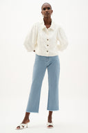Joseph Ribkoff Cotton Twill Jacket With Balloon Sleeves Style 262919