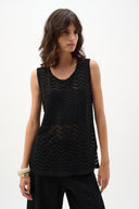 Joseph Ribkoff Chevron Stitch Relaxed Tunic Top Style 262932