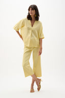 Joseph Ribkoff Linen Straight Top With V-notch neckline Style 262939