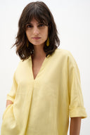 Joseph Ribkoff Linen Straight Top With V-notch neckline Style 262939