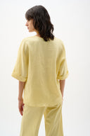 Joseph Ribkoff Linen Straight Top With V-notch neckline Style 262939