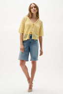 Joseph Ribkoff Repreve® Denim Straight Jean Shorts Style 262941