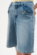 Joseph Ribkoff Repreve® Denim Straight Jean Shorts Style 262941
