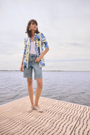 Joseph Ribkoff Repreve® Denim Straight Jean Shorts Style 262941.