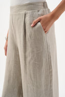 Joseph Ribkoff Foiled Linen Pull-On Wide Leg Pants Style 262947