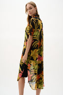 Joseph Ribkoff Tropical Print Straight Blouse Style 262949