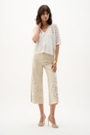 Joseph Ribkoff Viscose Sweater Knit Open-Stitch Cardigan Style 262955.