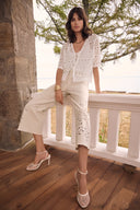 Joseph Ribkoff Sweater Knit Open-Stitch Cardigan Style 262955