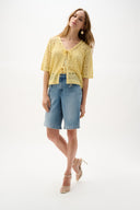 Joseph Ribkoff Sweater Knit Open-Stitch Cardigan Style 262955
