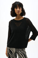 Joseph Ribkoff Acrylic Blend Open Stitch Sweater Style 262976
