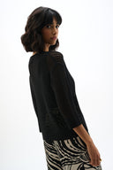 Joseph Ribkoff Acrylic Blend Open Stitch Sweater Style 262976