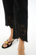 Joseph Ribkoff Straight Jeans With Flower Embroidery Style 262981