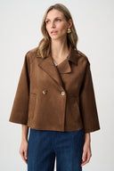 Joseph Ribkoff Scuba Suede Boxy Jacket Style 263000.