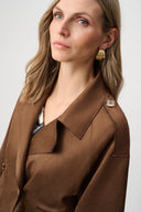 Joseph Ribkoff Faux Suede Boxy Jacket Style 263000