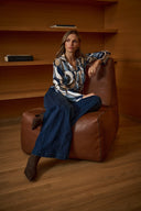 Joseph Ribkoff Denim Palazzo High-Rise Pull-On Jeans Style 263901