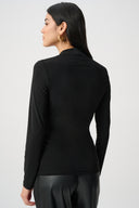 Joseph Ribkoff Silky Knit Twist Wrap Top Style 263004