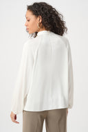Joseph Ribkoff Satin Stand-Collar Top Style 263020