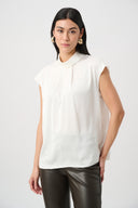 Joseph Ribkoff Satin Turtleneck Top Style 263022