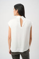 Joseph Ribkoff Satin Turtleneck Top Style 263022
