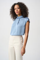 Joseph Ribkoff Satin Turtleneck Top Style 263022