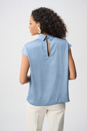 Joseph Ribkoff Satin Turtleneck Top Style 263022