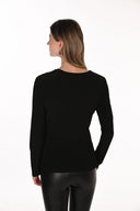 Frank Lyman Casual Crew Neck Peplum Top Style 263027