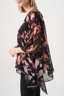 Joseph Ribkoff Chiffon Abstract Poncho Top Style 263029
