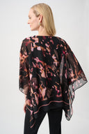 Joseph Ribkoff Chiffon Abstract Poncho Top Style 263029