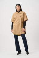 Joseph Ribkoff Faux Suede Poncho Jacket Style 263037