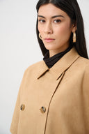 Joseph Ribkoff Faux Suede Poncho Jacket Style 263037