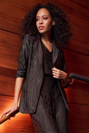 Joseph Ribkoff Pleated Satin Open Blazer Style 263050