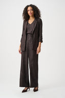 Joseph Ribkoff Pleated Satin Open Blazer Style 263050