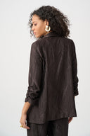 Joseph Ribkoff Pleated Satin Open Blazer Style 263050