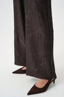 Joseph Ribkoff Pleated Satin Pull-On Wide-Leg Pants Style 263052